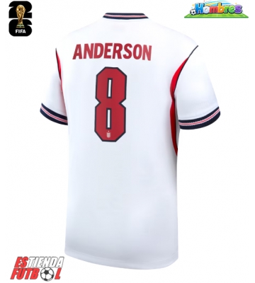 Inglaterra Elliot Anderson #8 Primera Equipación Mundial 2026 Manga Corta